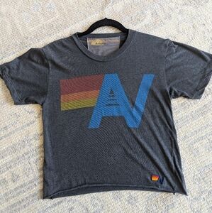 Aviator Nation logo boyfriend T-shirt Small